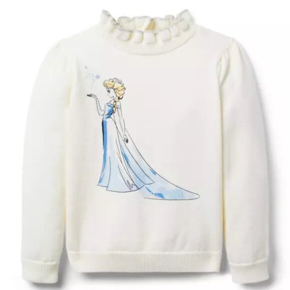 Enchanting Disney Inspired Janie & Jack Lovely Frozen Elsa Sweater NWT size 8 - Picture 1 of 7